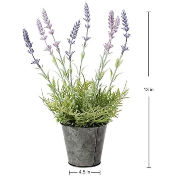 Planta de lavanda sintética de 13 pulgadas de alto flores