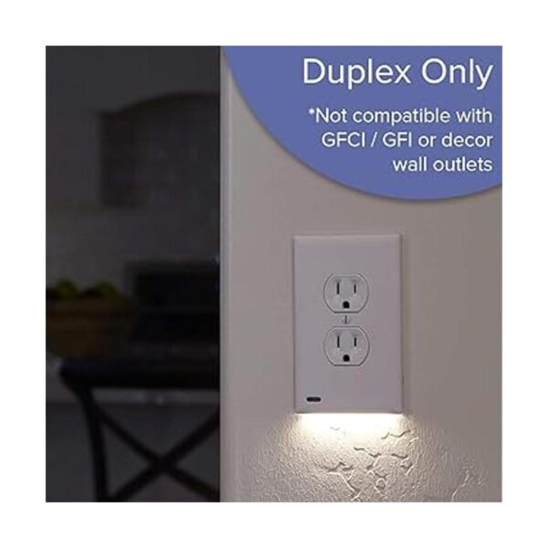 Placa para cubrir enchufe SnapPower Guidelight con luz