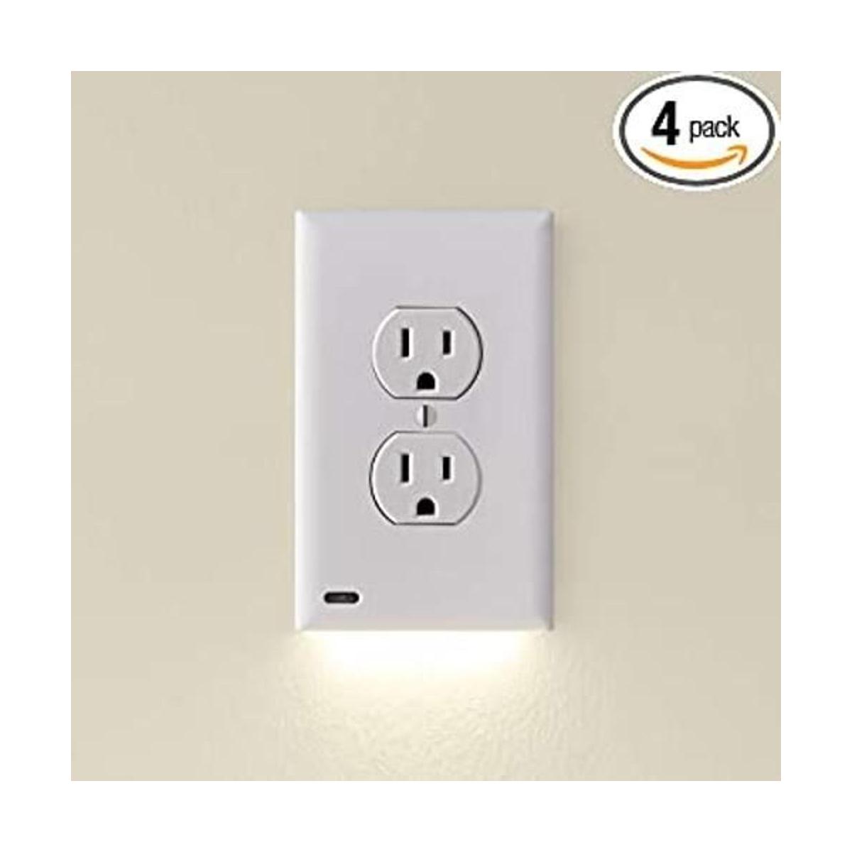 Placa para cubrir enchufe SnapPower Guidelight con luz