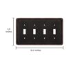 Placa decorativa de pared con borde de cuerda cubierta de