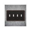 Placa decorativa de pared con borde de cuerda cubierta de