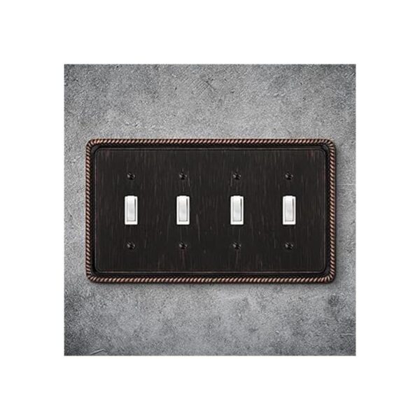 Placa decorativa de pared con borde de cuerda cubierta de