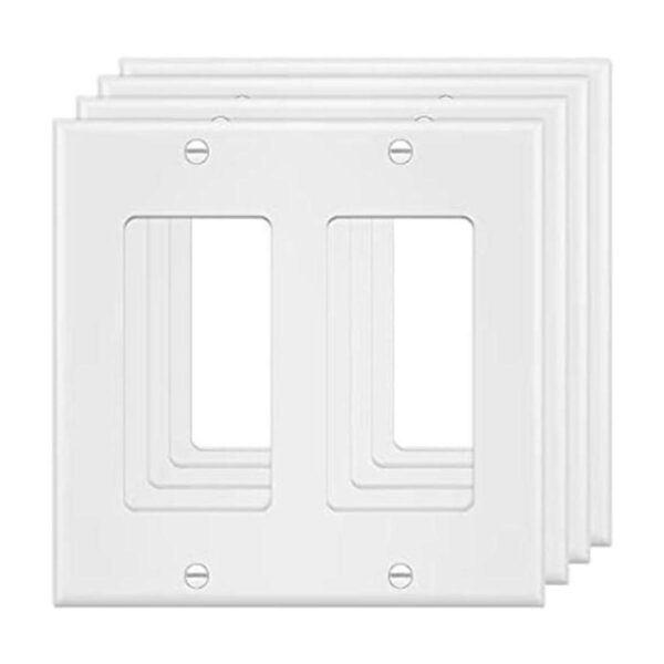 Placa frontal eléctrica de pared de 2 bandas para