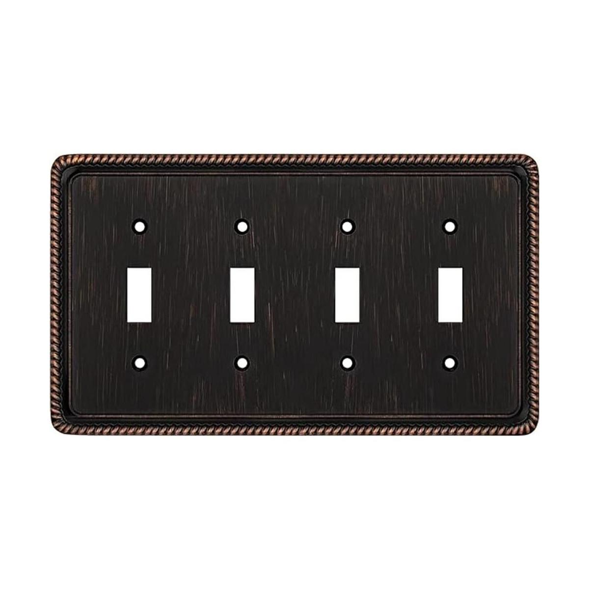 Placa decorativa de pared con borde de cuerda cubierta de