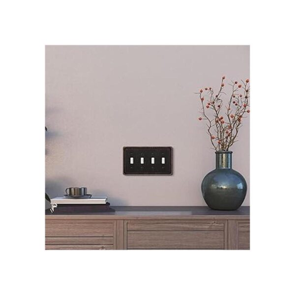 Placa decorativa de pared con borde de cuerda cubierta de