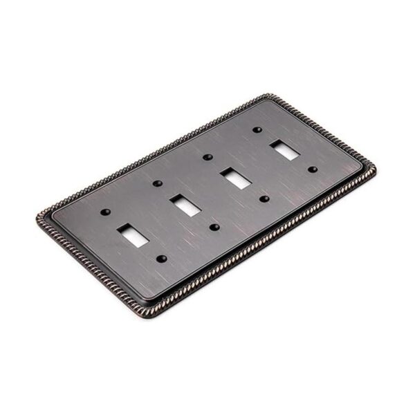 Placa decorativa de pared con borde de cuerda cubierta de