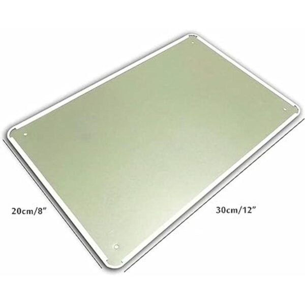 Placa de metal retro vintage con texto en inglés In This_5