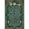 Placa de metal retro vintage con texto en inglés In This_1
