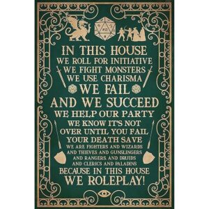 Placa de metal retro vintage con texto en inglés In This_1