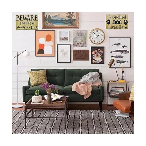 Placa de metal retro vintage con texto en inglés In This_3