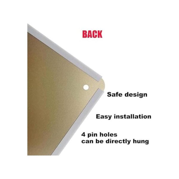 Placa de metal para pared con texto en inglés To Be A_3