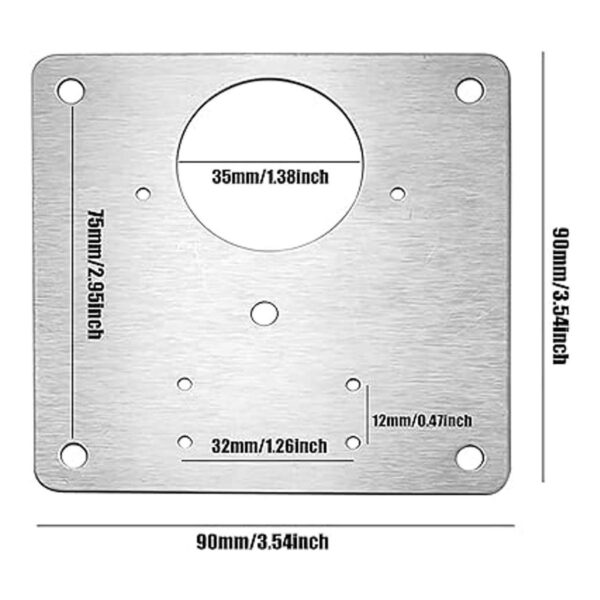 Placa de reparación de bisagras de gabinete kit de