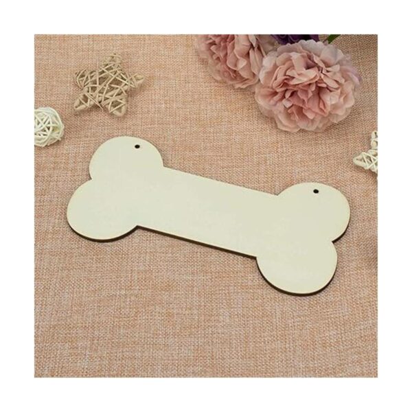 Placa de madera de hueso para perro 3 unidades de placa