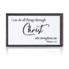 Placa de madera para colgar en la pared cristiana con