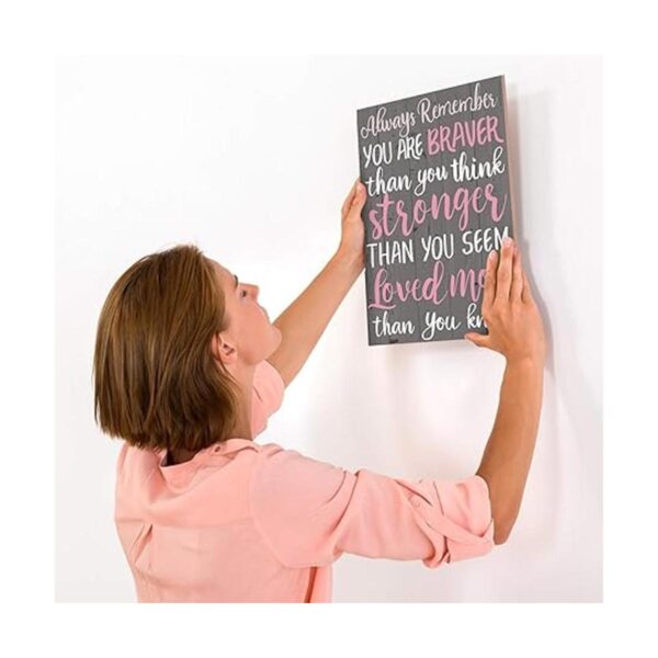 Placa de madera para colgar con motivo para decoración de