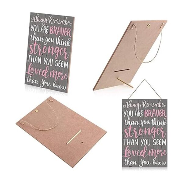 Placa de madera para colgar con motivo para decoración de