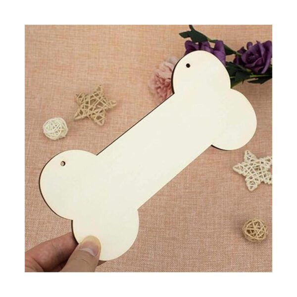 Placa de madera de hueso para perro 3 unidades de placa