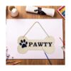 Placa de madera de hueso para perro 3 unidades de placa