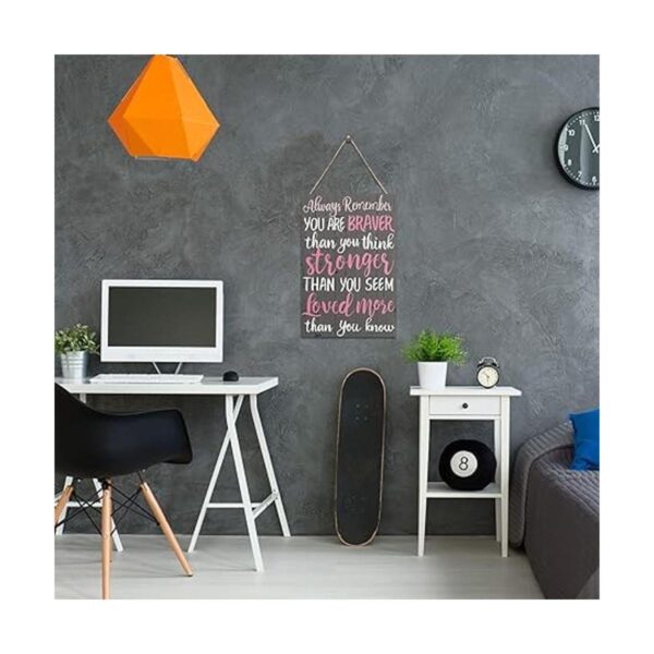 Placa de madera para colgar con motivo para decoración de