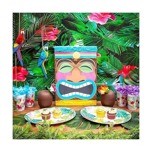 Piñata tropical Tiki para fiesta luau y hawaiana 16.7 x_2