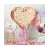 Piñata pequeña de cuerda de corazón para San Valentín_2