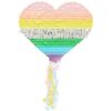 Piñata pequeña con forma de corazón pastel para decoración_1