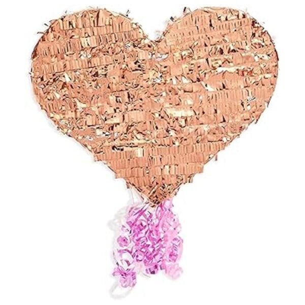 Piñata pequeña de cuerda de corazón para San Valentín_3