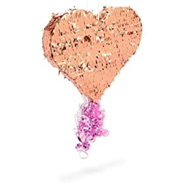 Piñata pequeña de cuerda de corazón para San Valentín_1