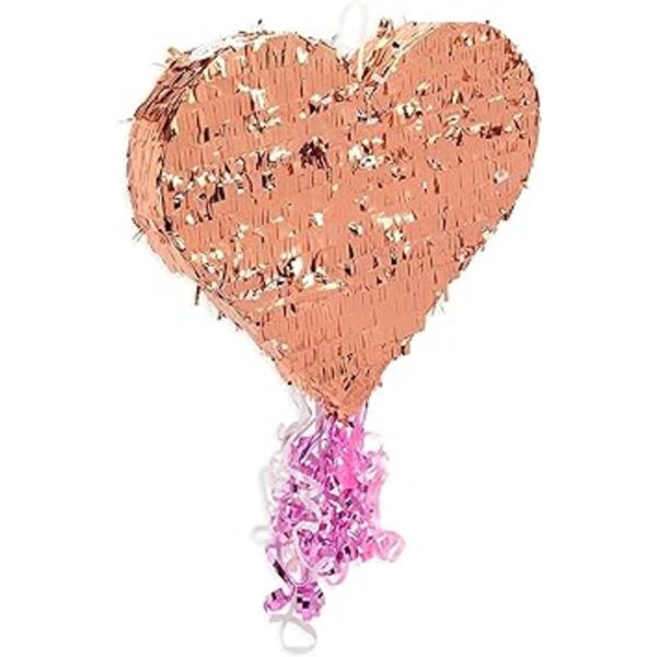 Piñata pequeña de cuerda de corazón para San Valentín_6