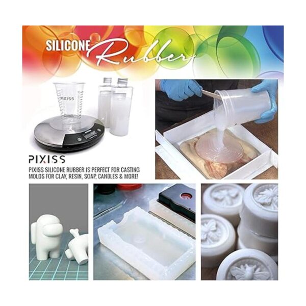 Pixiss Kit de fabricación de moldes de silicona goma de_2