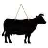 Pizarra de vaca de cocina de granja Decoración de vaca_1