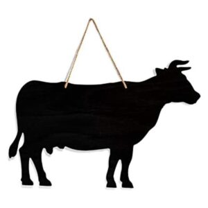 Pizarra de vaca de cocina de granja Decoración de vaca_1