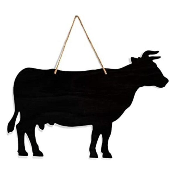 Pizarra de vaca de cocina de granja Decoración de vaca_1