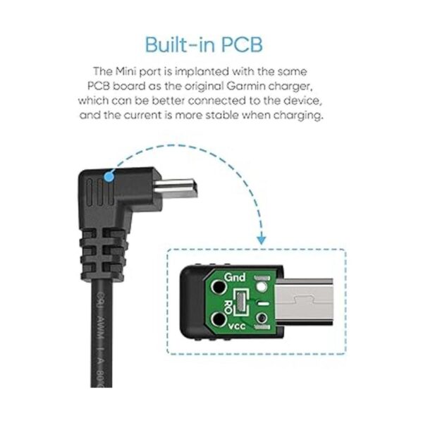 PixelMan Cable de carga para Garmin GPS 18 AWG 5 pies