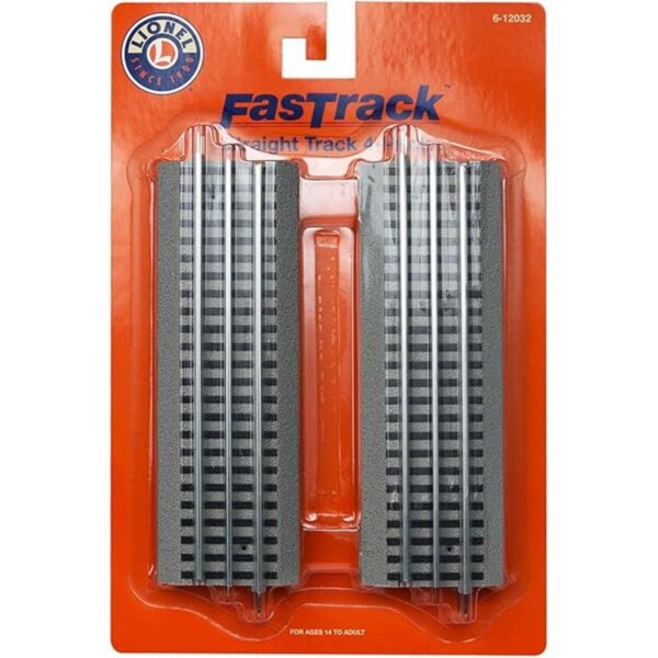 Pista recta calibre O Lionel FasTrack 4 paquetes_2