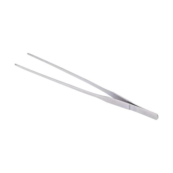 Pinzas extra largas de acero inoxidable pulido de 10.6