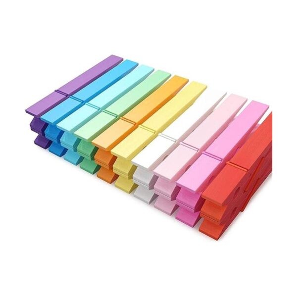 Pinzas para ropa de colores alfileres de madera de_1
