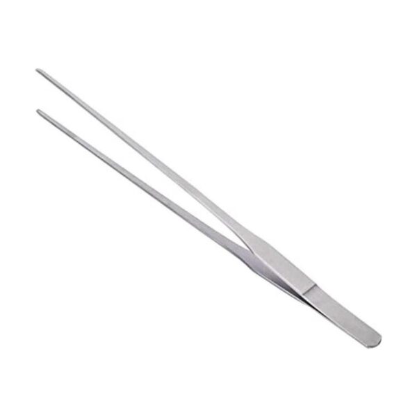Pinzas extra largas de acero inoxidable pulido de 10.6