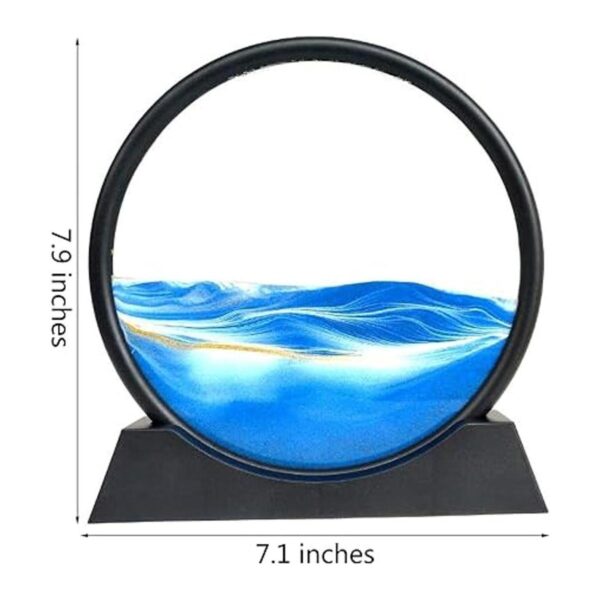 Pintura de arena fluida paisaje natural 3D pintura