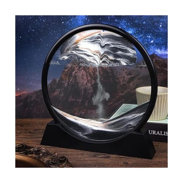 Pintura de arena fluida paisaje natural 3D pintura