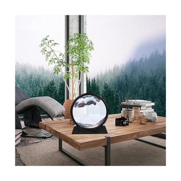 Pintura de arena fluida paisaje natural 3D pintura