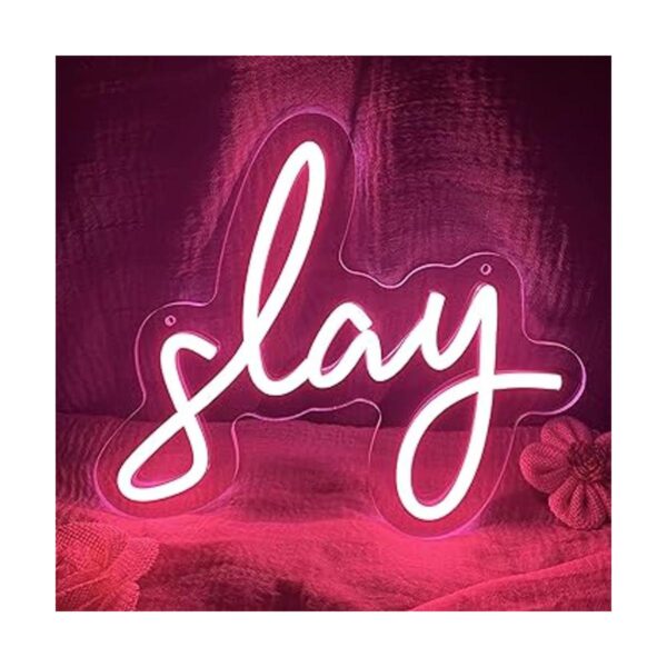 Pink Slay Letrero de neón para decoración de pared_2