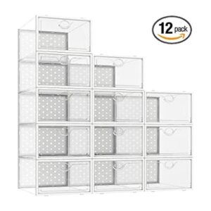 Pinkpum Paquete de 12 cajas de almacenamiento de zapatos_1