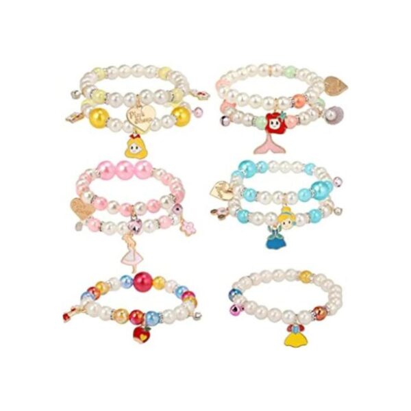 PinkSheep Pulseras de princesa de 10 piezas para niños y_1