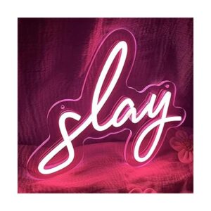 Pink Slay Letrero de neón para decoración de pared_1
