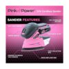 Pink Power Lijadora de detalles para carpintería lijadora
