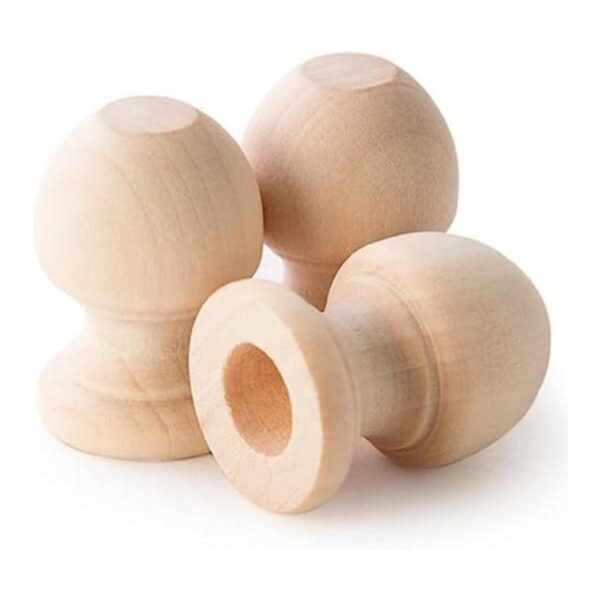 Pinehurst Crafts Remates de madera para barra de taco_1