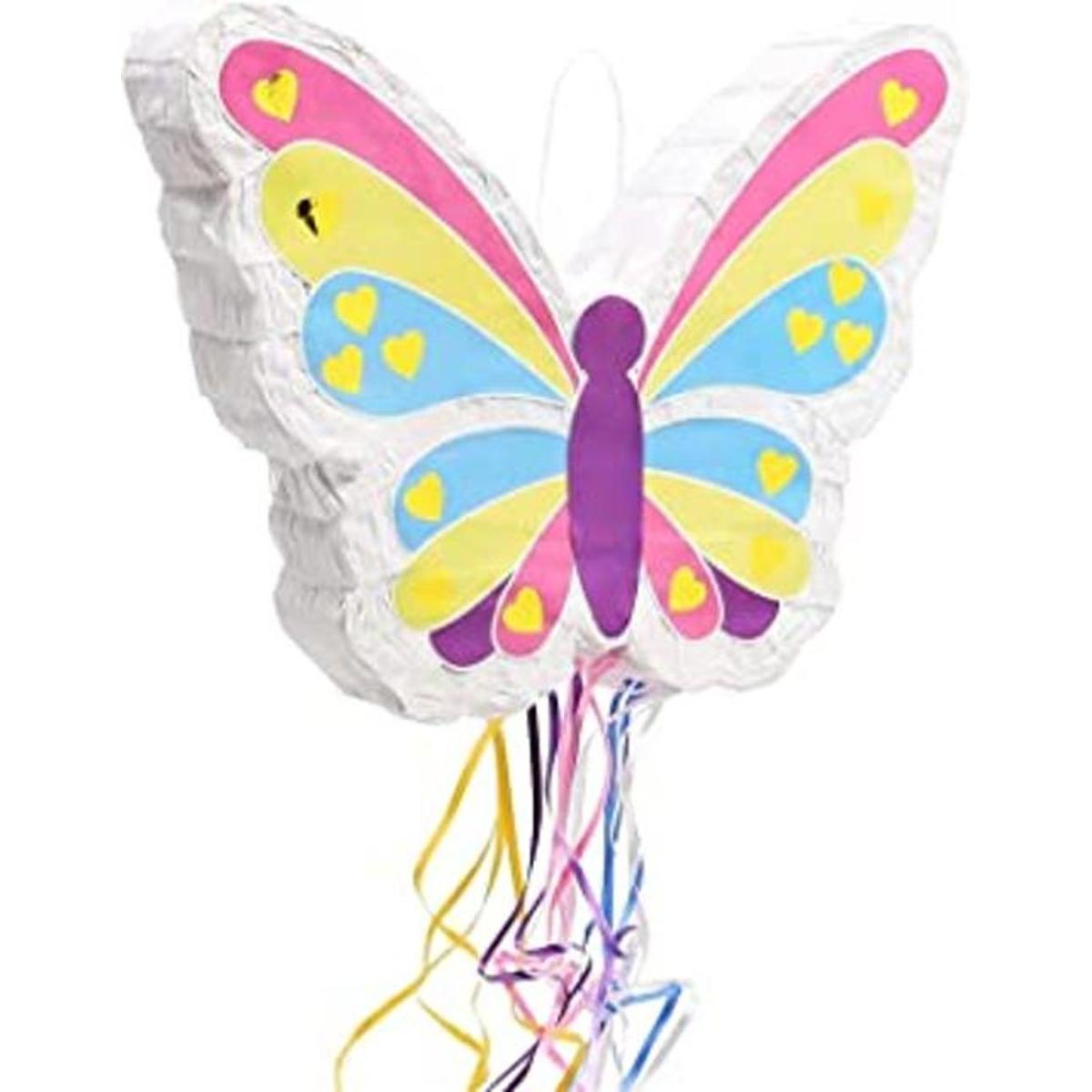 Pinata pequeña de mariposa para fiesta de cumpleaños de