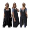 Pinafore Delantal de espalda cruzada para mujer con
