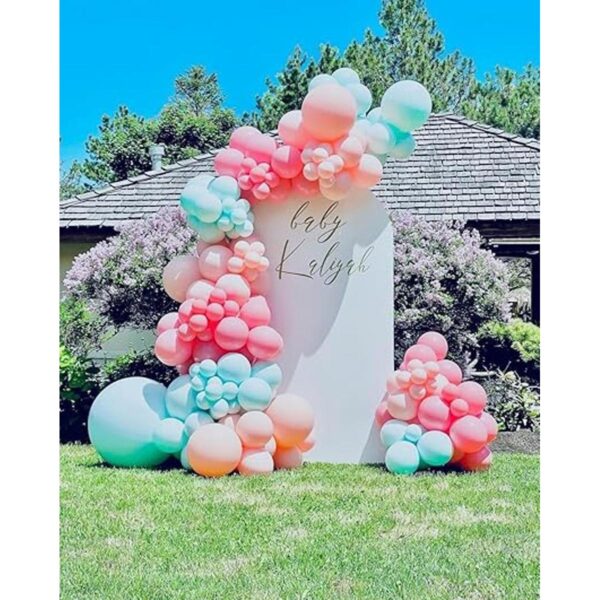 Pinbra Kit de guirnaldas de globos en colores pastel_5